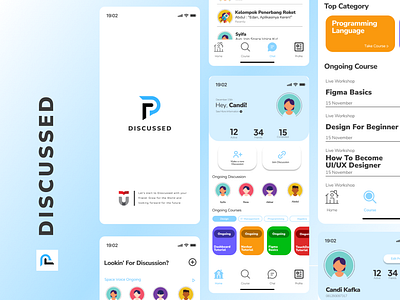 Discussed app app design branding canva discussed figma graphic design ios learn mobile mobile app mobile app design study ui
