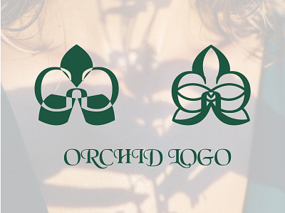 Orchid logos beauty branding design graphic design green illustration logo orchid vector