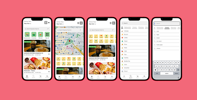 Express Food-ie Delivery App ✌️ app delivery design designer eats feedback food food app map product uber ui ux