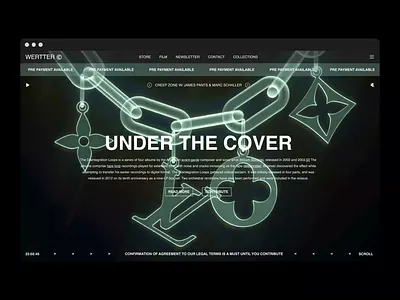 Wertter ✧ Concept landing page architecture digital ecommerce fashion online store product website shopping ui ui ux ux web webdesign