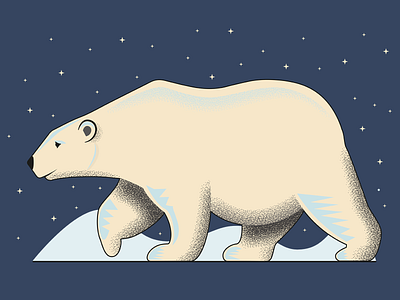 Polar Bear bear child illustration illustration magazine illustration polap bear snow