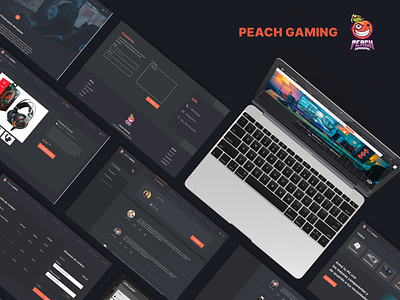 Peach Gaming app design e commerce gamming research testing ui usability ux web