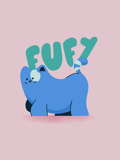 Fufy cat children app design graphic design icon illustration kids line logo minimal retro simple ui