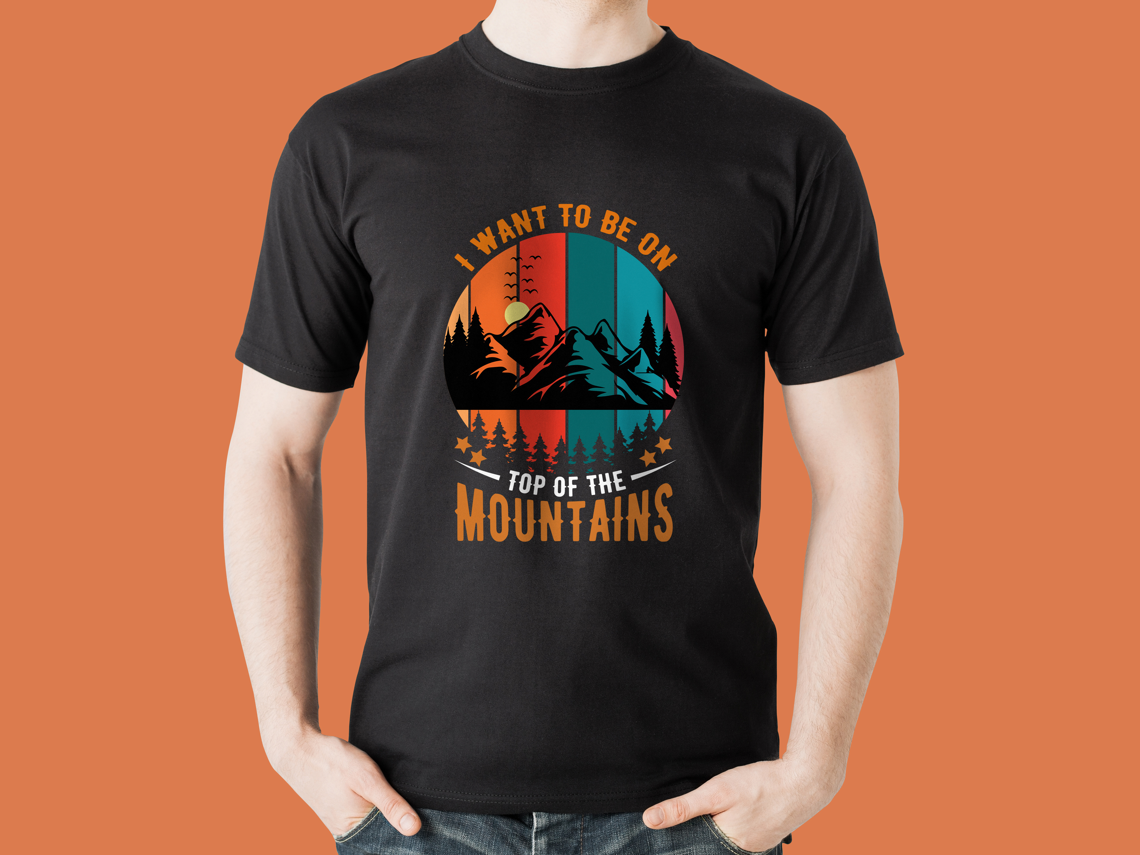 Mountain t shirt design graphic design mountain t shirt mountains