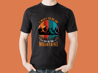 Mountain t shirt design graphic design mountain t shirt mountains