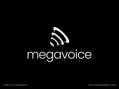 MegaVoice Marketing - Logo Design advertising ai automation analytics brand identity brand mark branding clever smart creative logo digital marketing engagement growth technology logo designer minimalistic logo simple logo social media strategy tech logo top best logo unique logo voice