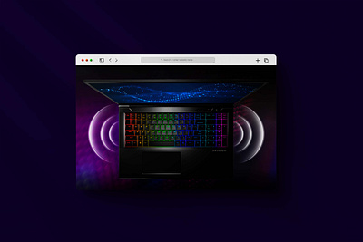 A river page for gaming laptop erazer feature page gaming gaming design gaming laptop landing page medion river page scifi design