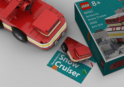 Great Explorers - The Snow Cruiser 3d booklet branding design graphic design grid layout lego print typography