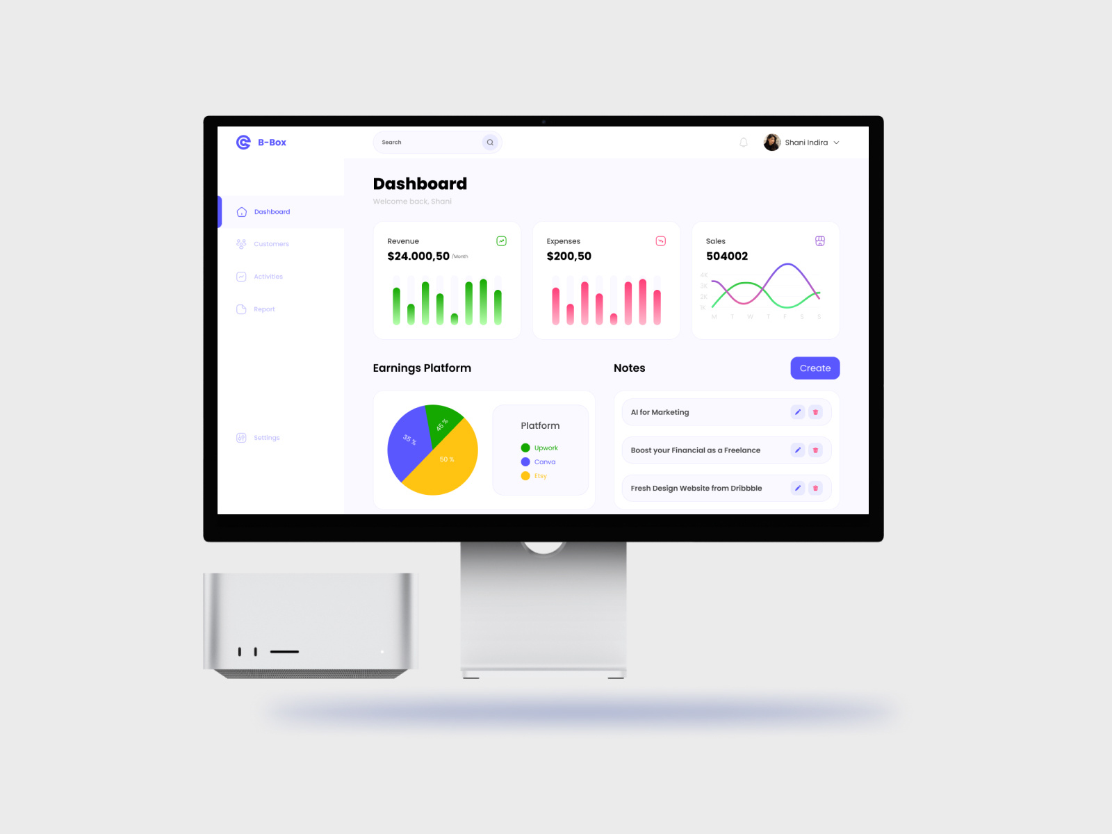 B-Box Dashboard Freelance dashboard freelance freelancing ui web design