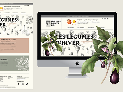 BIO D'HIVER app branding graphic design illustration ui ux webdesign