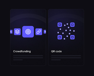 Card-Explorations (2) - QR code, Crowdfunding card crowdfunding design product design qr code scan ui design ux design web design
