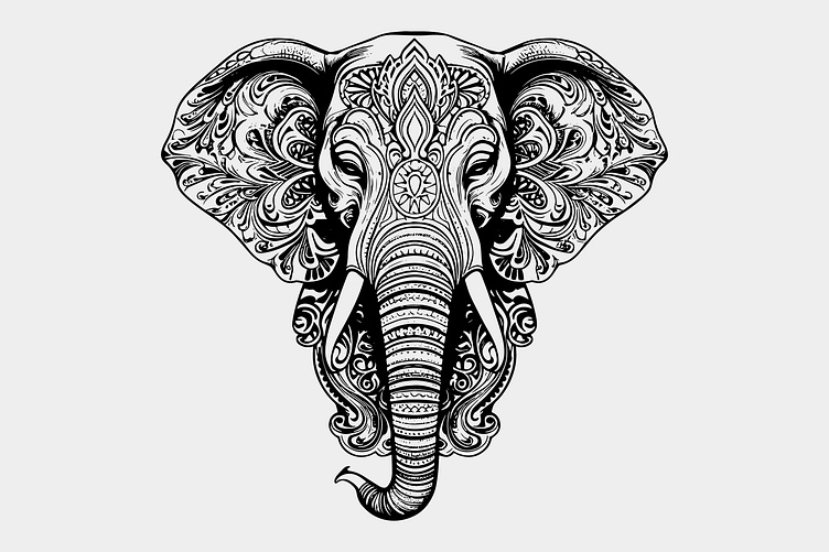 Elephant vector artwork by Nayan Debnath on Dribbble