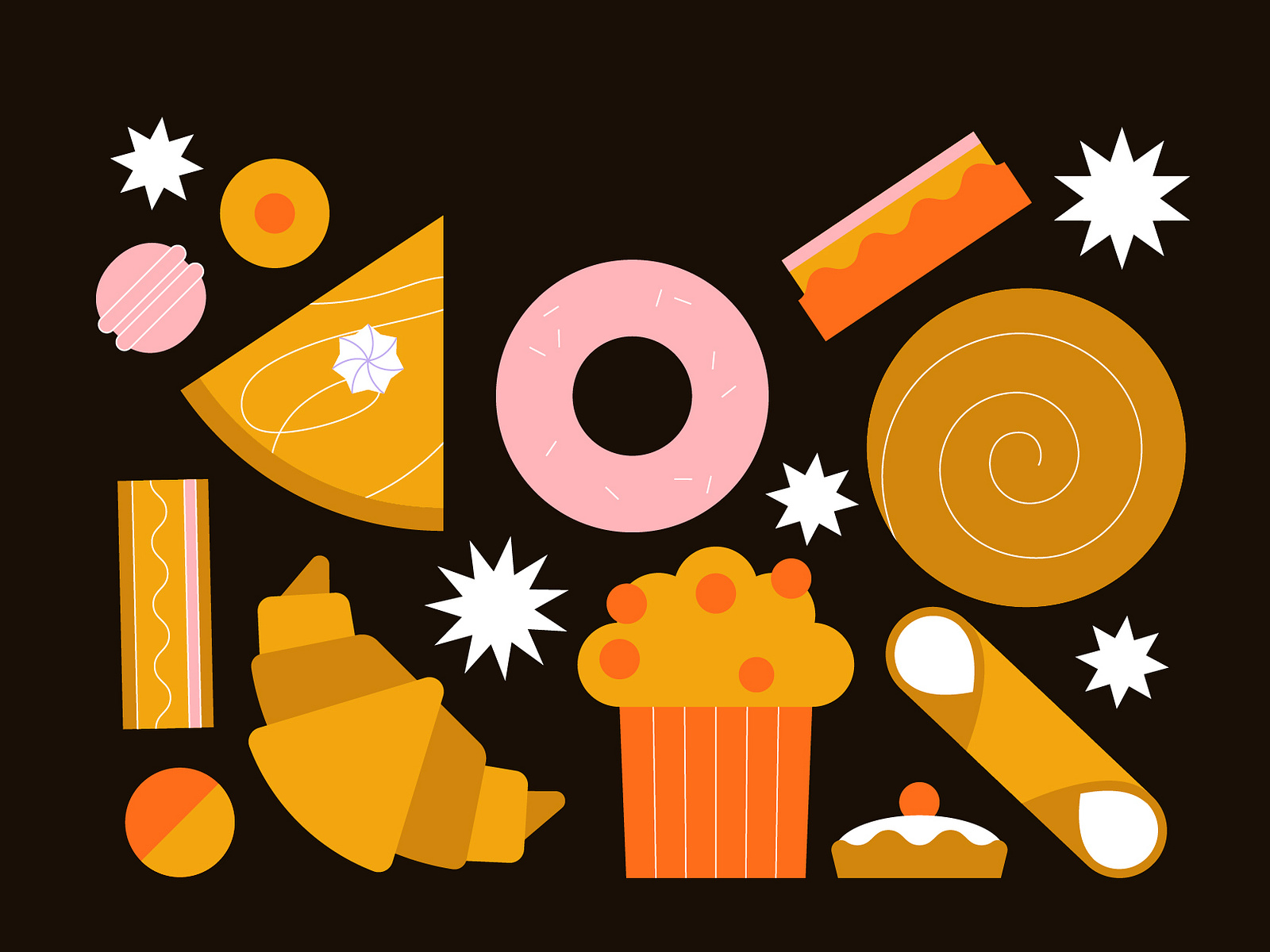 Pastries by Tessa Portuese on Dribbble