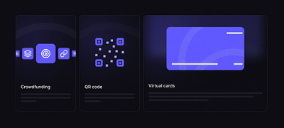 Card-Explorations (4) - Crowdfunding, QR code, Virtual cards card design product design scan ui ui design web design