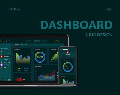 Dashboard UIUX Design adobe xd interaction design prototyping user experience user interface design visual design wireframing