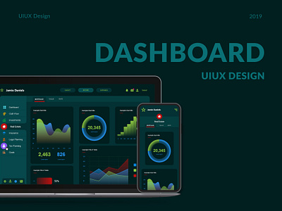 Dashboard UIUX Design adobe xd interaction design prototyping user experience user interface design visual design wireframing