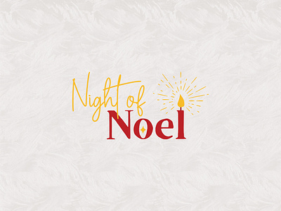 Night of Noel Logo branding collage design event graphic design illustration logo university