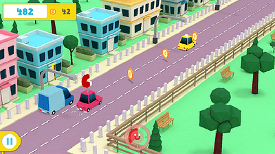 3D Casual Endless Runner - Game Art 3d animation environment art game art ui