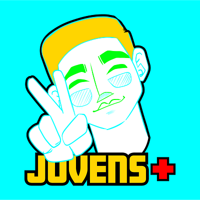 Jovens + graphic design illustration