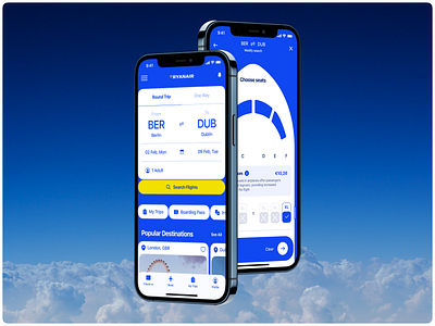Revolutionizing Travel with Ryanair: App Redesign design designinspiration figmadesign illustration interfacedesign logo responsivewebdesign ui uidesign uiuxinspiration