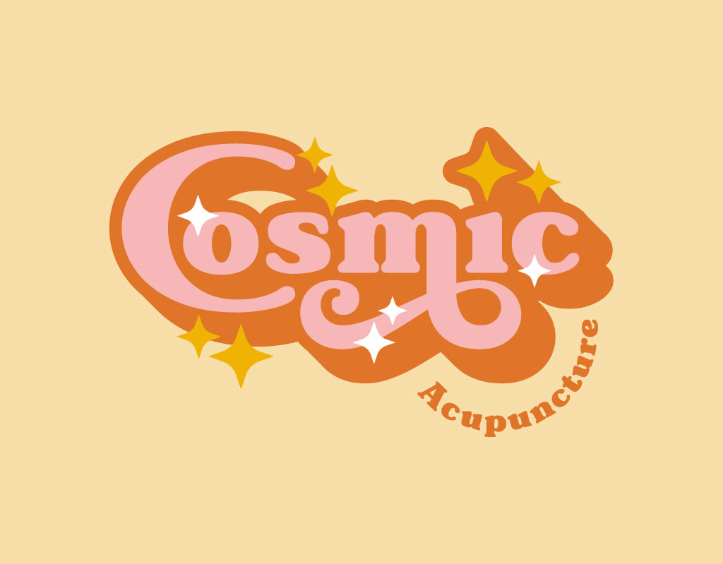 Cosmic Acupuncture logo branding design graphic design logo typography