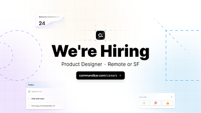 We're Hiring a Product Designer ✌️