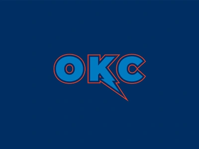 Oklahoma City Thunder (Alt. Logo) alt logo blue bolt design durant harden lightning lightning bolt logo ok okc oklahoma oklahoma city oklahoma city thunder orange thunder type westbrook