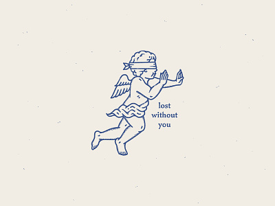 Lost Without You cherub design dooom illustration merch tattoo tattooideas traditional tttism