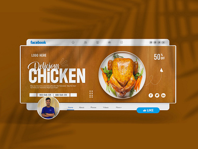 Food Banner Template chicken food banner food design food social media post food vector instagram post pizza banner resturent banner social media post