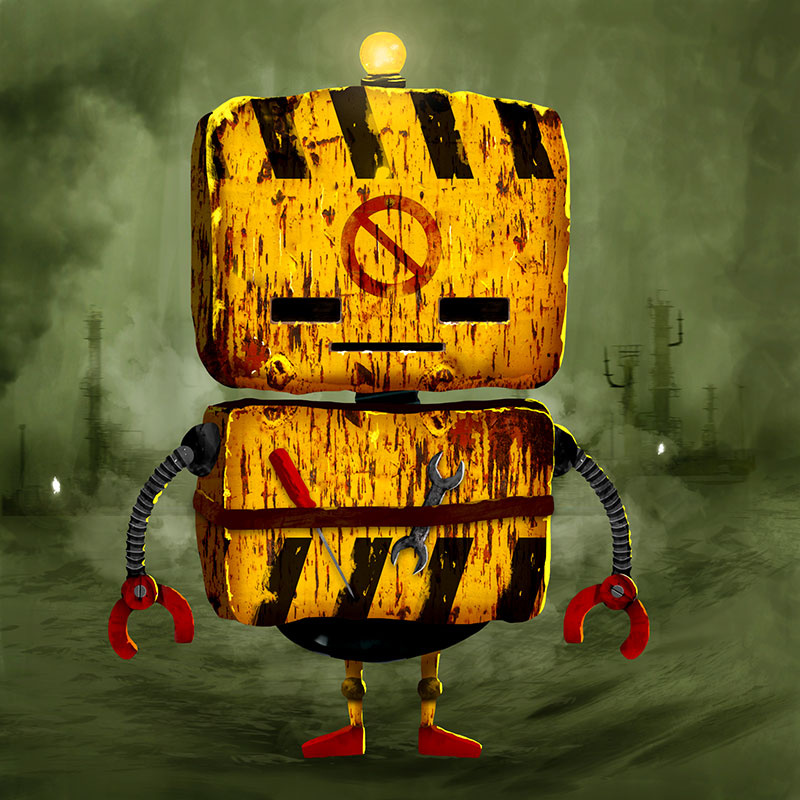 Robot crap punk robot steam