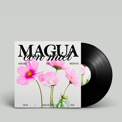 VYNIL COVER | MAGUA CON MIEL (concept art) album cover cover art coverart graphic design music cover typography vynil vynil cover art