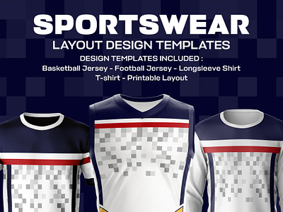 PIXEL PATTERN JERSEY TEMPLATE DESIGN apparel basketball clothing design football graphic design jersey layout mock up print soccer sports sportswear t shirt template uniform wear