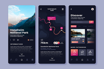 Vanaheim National Park branding graphic design ui ux