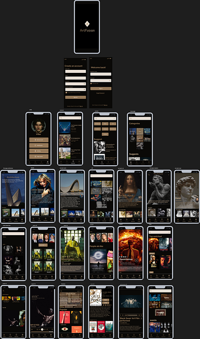 ( ArtFusion ) UI APP Design design figma graphic design mobile app ui uidesign user interface