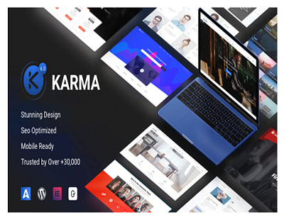 Karma - Responsive Wordpress Theme website template