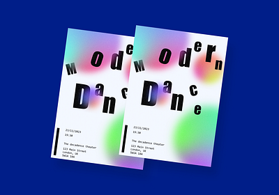 Poster Design for a Modern Dance Event design graphic design poster poster design
