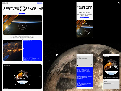 XPLORE - Space as a Service | Website landing minimal service space space website tech ui ux web website