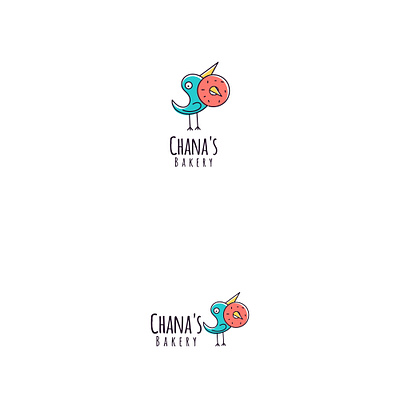 Chana's Bakery animals bakery bird branding cartoon cartoon logo fun fun logo graphic design happy bakery illustration lineart logos playful quirky vector vector art