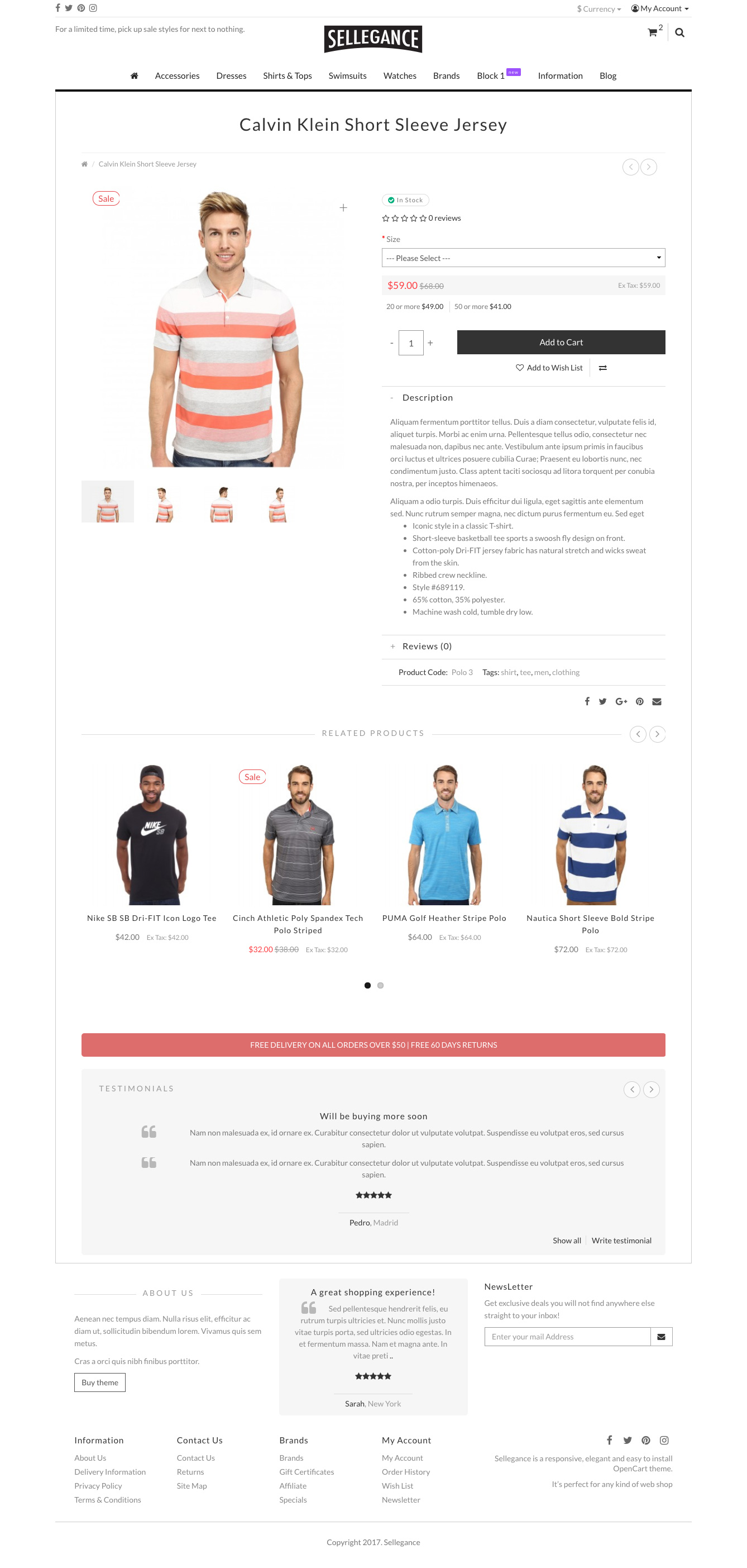 Sellegance - Responsive And Clean OpenCart Theme By Swot Matrix On Dribbble