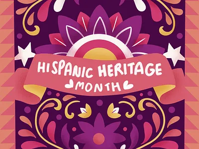 National Hispanic Heritage Month 2023 calendar culture design graphic design hispanicheritage hispanicheritagemonth illustration international day latin latinx mexican mexico month pattern