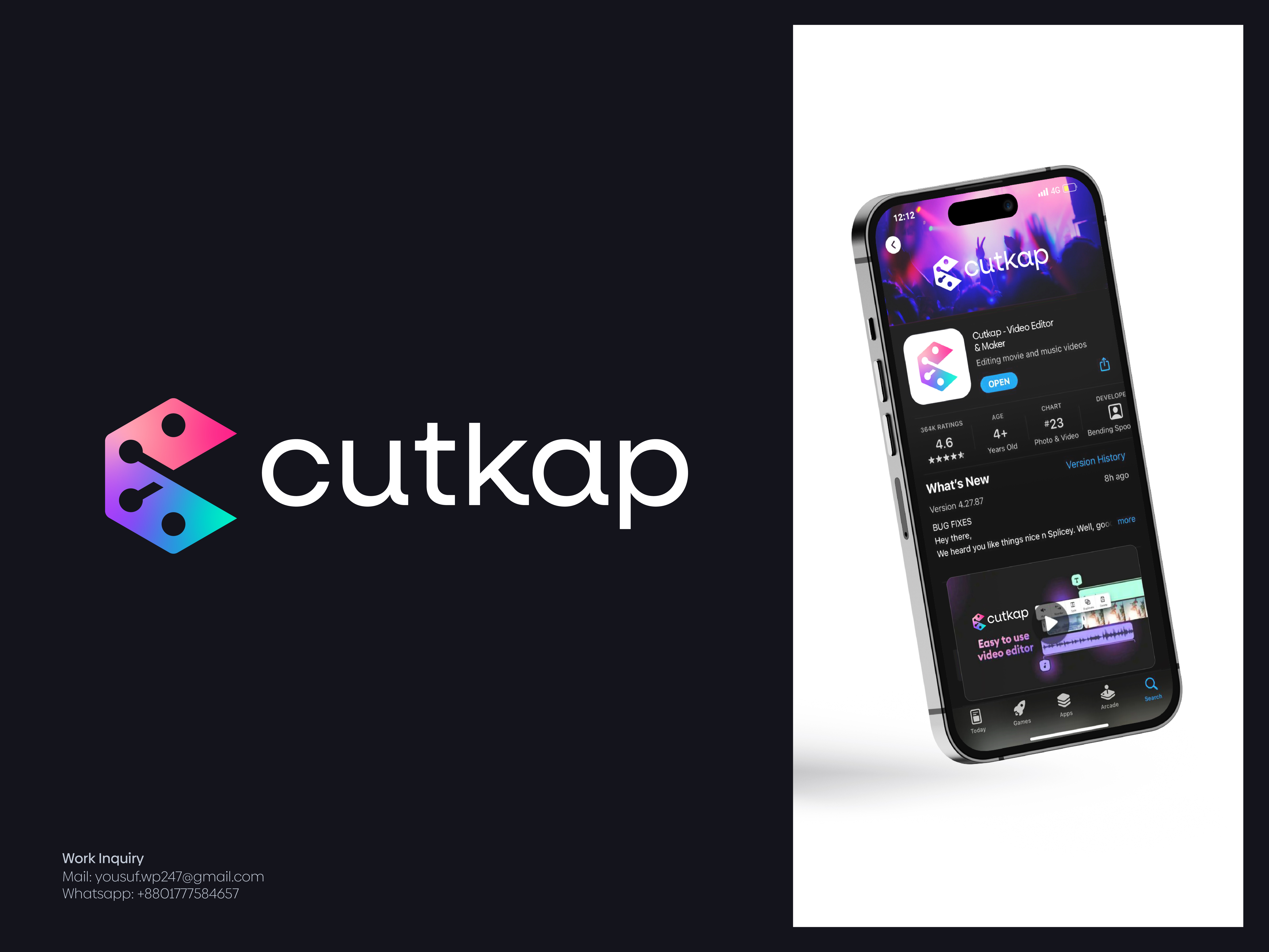 Modern, Creative, Colorful, Video Editing, App Icon Design a b c d e f g h i j k l m n abstract logo app icon brand identity brand mark branding colorful creative gradient logo letter logo logo logo design logo designer logomark logos modern modern logo o p q r s t u v w x y z streaming video editing