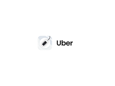 Uber - App icon redesign concept #10 app branding design graphic design illustration logo typography ui ux vector