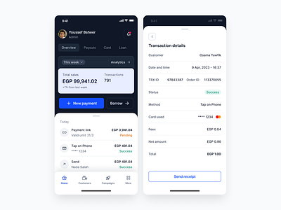 Fintech App balance cards fintech home mobile product design transaction ui