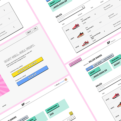 Sales Dashboard concept dashboard design ui