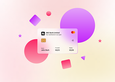 Stunning Card Design For Ui android bank card credit card debit card design figma glass glassmorphism ios ui windows