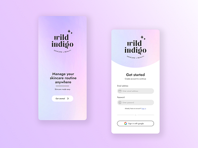 Skincare sign up page dailyui graphic design signup ui