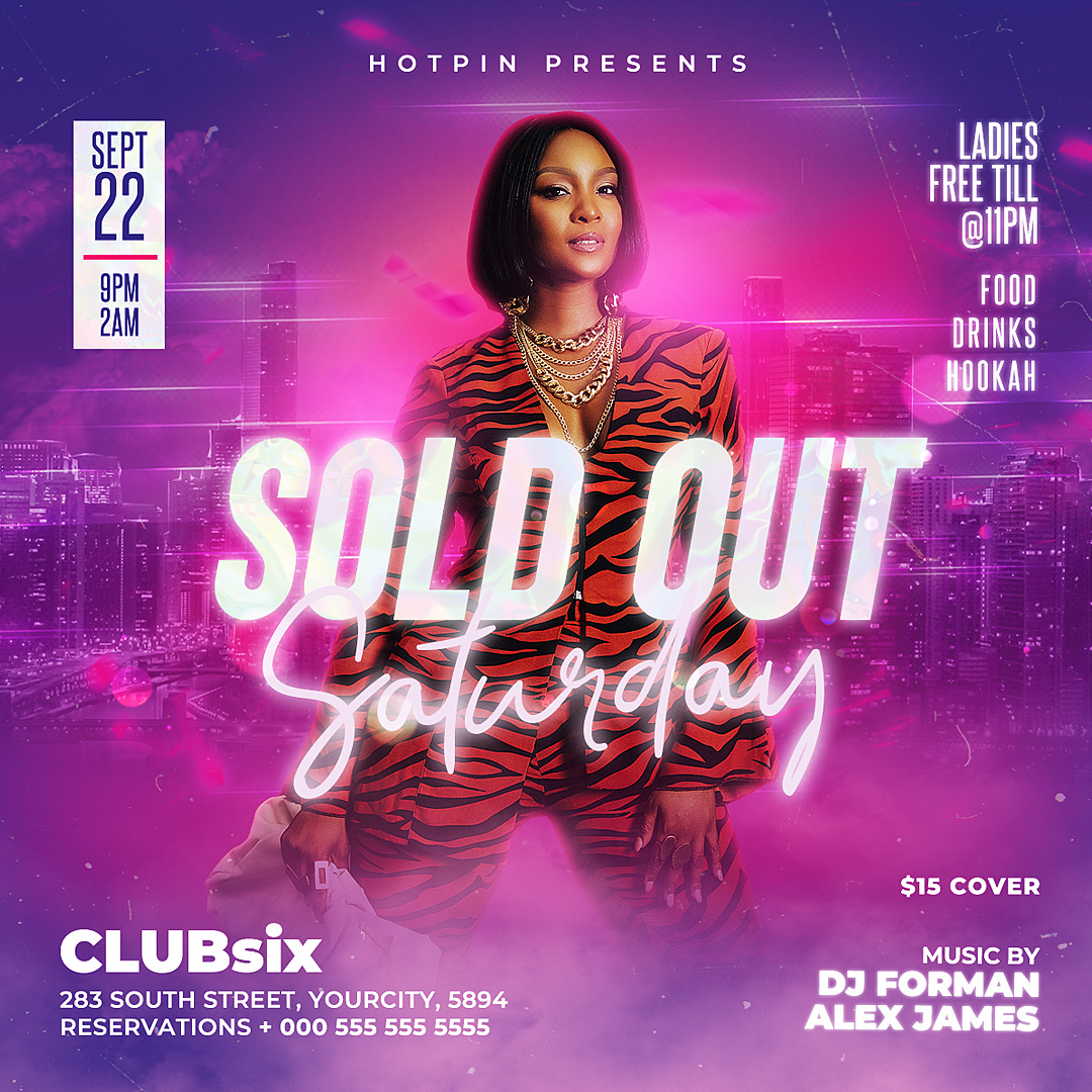 Night Club Flyer Template by Hotpin on Dribbble