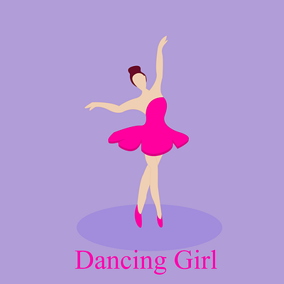 Dancing Girl Illustration. 3d animation art artwork branding dance dancing girl design digital art girl graphic design illustration logo motion graphics ui ux vector