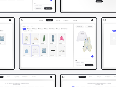 Moodahub Project app clothes design fashion items looks mvp platform resale startup ui ux web