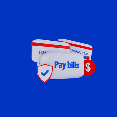 Pay bills 3d branding graphic design icon logo motion graphics pay ui